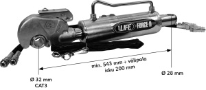HYDRAULINEN TYÖNTÖVARSI 80/40/200 NIVEL-CAT3 PIKA 2