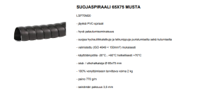 SUOJASPIRAALI 65X75 MUSTA 2