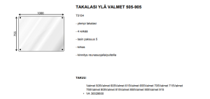 TAKALASI YLÄ VALMET 505-905 3