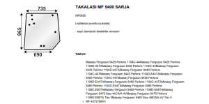 TAKALASI MF 5400 SARJA 3