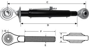TYÖNTÖVARSI M36X3 2-2 545-805 2