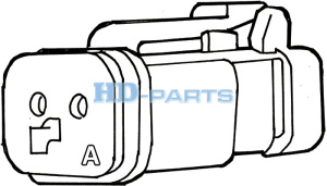 ABS-/EBS-TUNNISTIN SCANIA 90°, L=2800MM, A-PISTOKE 5