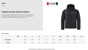 Padded Hoody Softshell Miesten  4