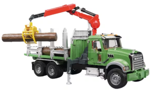 MACK Granite kuorma-auto nosturilla ja kolmella tukilla 2