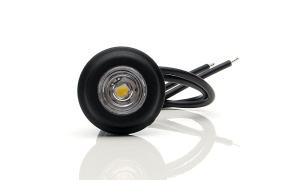 LED-ÄÄRIVALO PYÖREÄ 29MM VALKOINEN 12-24V IP68 SOPII 21MM REIKÄÄ 2