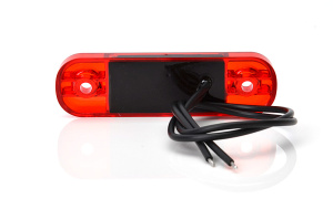 LED-ÄÄRIVALO 84X24X10 SLIM 3-LED PUNAINEN 9-36V IP68 P10 4