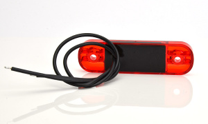 LED-ÄÄRIVALO 84X24X10 SLIM 12-LED PUNAINEN 9-36V IP68 P10 3