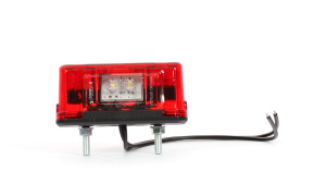 LED-REKISTERIVALO 82X39X31 PUNAINEN 4-LED 12-24V IP68 P10 2
