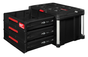 TYÖKALUPAKKI 3 VETOLAATIKKOA PACKOUT, Milwaukee 2