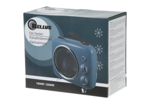 Bellus Puhallinlämmitin Retro sininen 2000W 3