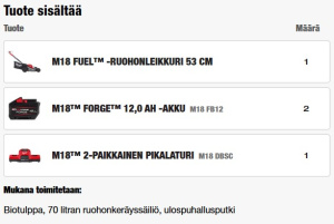 RUOHONLEIKKURI M18 F2LM53-122, Milwaukee 2