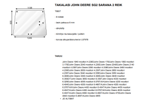 TAKALASI JOHN DEERE SG2 SARANA 2 REIK 3