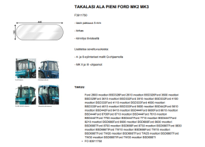 TAKALASI ALA PIENI FORD MK2 MK3 2