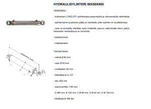 HYDRAULISYLINTERI 80X50X900 3