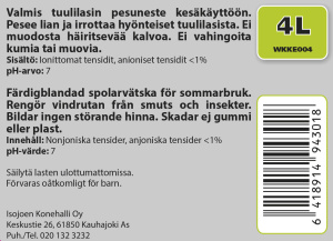 KESÄLASINPESU 4L 2