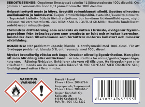 JÄÄNESTO DIESELMOOTTOREIHIN 1L 2
