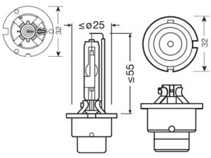 OSRAM XENARC ORIGINAL D4R 3