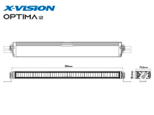 X-VISION OPTIMA # 12 LED KAUKOVALO 9-33V 5
