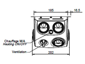LISÄLÄMMITIN 24V/80V 2KW 3-NOP. E-MISTRAL SÄHKÖVASTUS 4