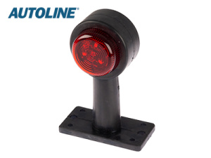 AUTOLINE LED ÄÄRIVALO PUN/VAL. KUMIVARSI 12-24V 4