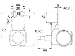 LED-ÄÄRIVALO KUMIVARSI 12-24V RIIPPU F 5