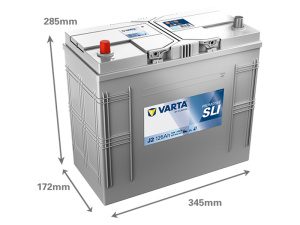 VARTA PROMOTIVE SLI 125AH 720A 345X172X285MM +/- 2