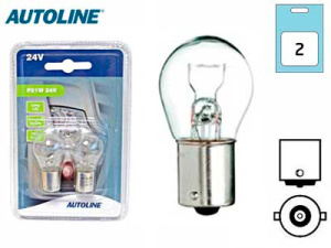 POLTTIMOPARI AUTOLINE 24V 21W BLISTER 2