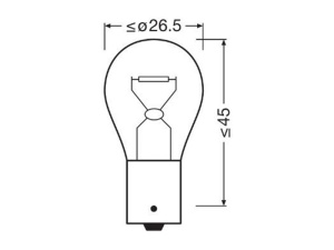 OSRAM ORIGINAL 12V P21W DOUBLE 3