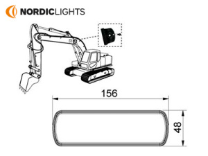 NORDIC PICTOR 620 LED FLOOD DOWNSIDE M10 TT 3