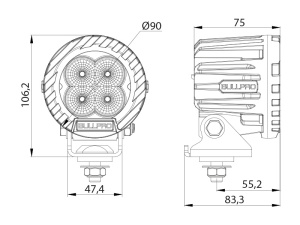 OCEAN VISION 40W WIDE 4000K 9-48V 2