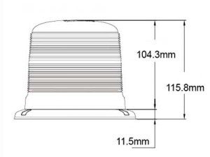 AXIXTECH B18-DUAL MATALA  KELT-SIN. LED-MAJAKKA 2