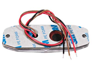 LED-TASOVILKKU R65 12/24V 3-LED KELT. 89X30X8MM 2