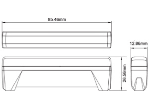 AXIXTECH ED6 PUNAINEN LED-TASOVILKKU 12/24V R65 CLASS 2 2