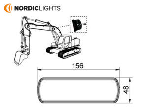 NORDIC PICTOR 620 LED FLOOD UPSIDE M10 TT 3