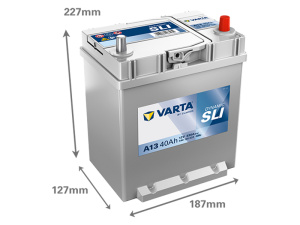 VARTA DYNAMIC SLI 40AH 330A 187X127X207MM -/+ 2