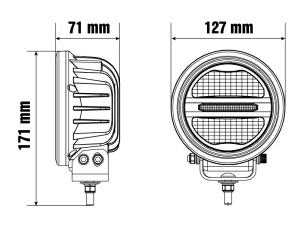 OPTIBEAM SAVAGE 5 LED KAUKOVALO 9-36V 7