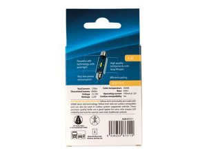 LED-POLTTIMOPARI SV8,5 43MM 5000K CAN AUTOLINE YELLOW TECH 3