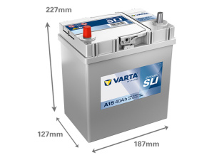 VARTA DYNAMIC SLI 40AH 330A 187X127X207MM +/- 2