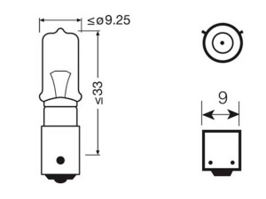 OSRAM ORIGINAL 24V H21W 4