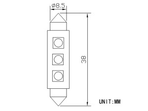 LED-POLTTIMOPARI SV8,5 38MM 6000K AUTOLINE GREEN TECH 4