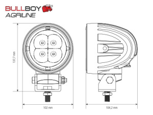 Työvalo LED Valtra N/T mallit 1603-300298AG 3
