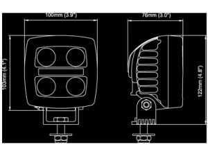 NORDIC SCORPIUS LED N2401 24W 12/24V FLOOD 3