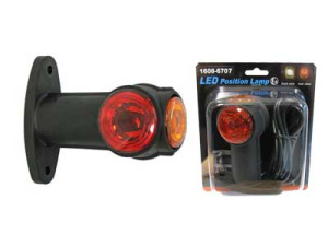 LED-ÄÄRIVALO KUMIVARSI 12-24V FF 90MM 2