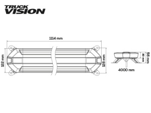 TRUCKVISION SLIM 1114 MM MAJAKKAPANEELI 3