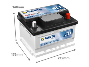 VARTA DYNAMIC AUX 35AH 520A 212X175X140MM -/+ 2