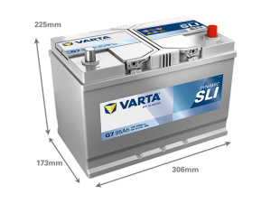 VARTA DYNAMIC SLI 95AH 830A 306X173X225MM -/+ 2