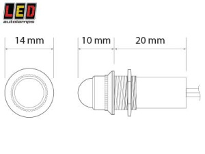 MERKKIVALO – PUNAINEN – 12V 2