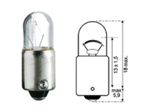 AUTOLAMPPU 1522 24V 3W BA9S 2