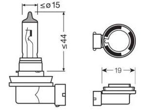 =10-64211NL-2HB OSRAM NIGHT BREAKER LASER H11 3