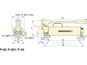 Teräsrakenteiset ULTIMA-käsipumput ENERPAC  3